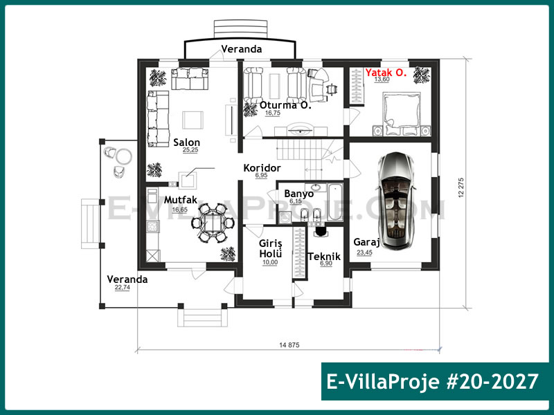Ev Villa Proje #20 - 2027 Galeri Görseli 2