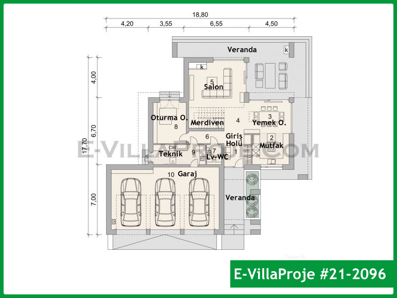 Ev Villa Proje #21 - 2096 Galeri Görseli 2