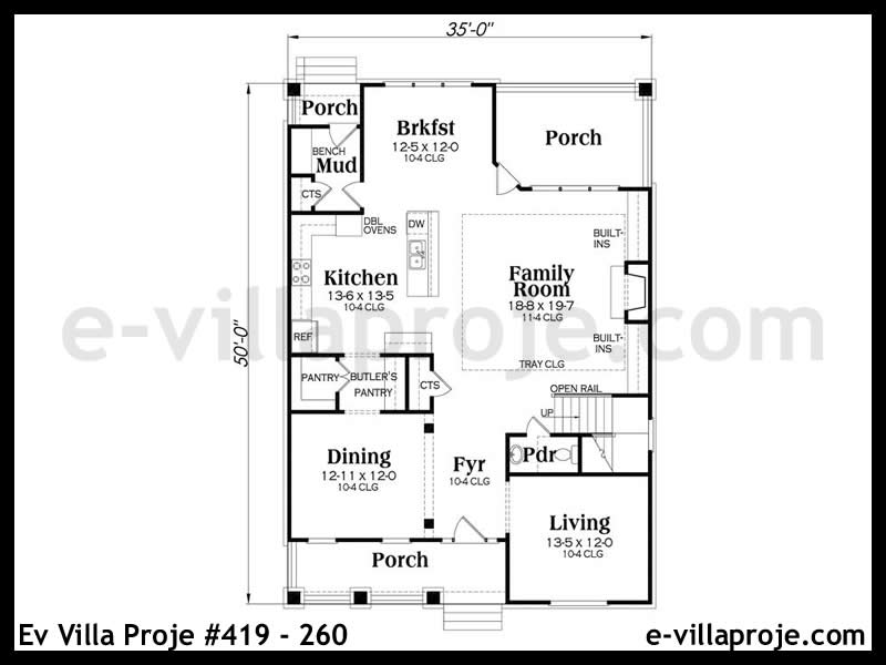 Ev Villa Proje #419 - 260 Galeri Görseli 2