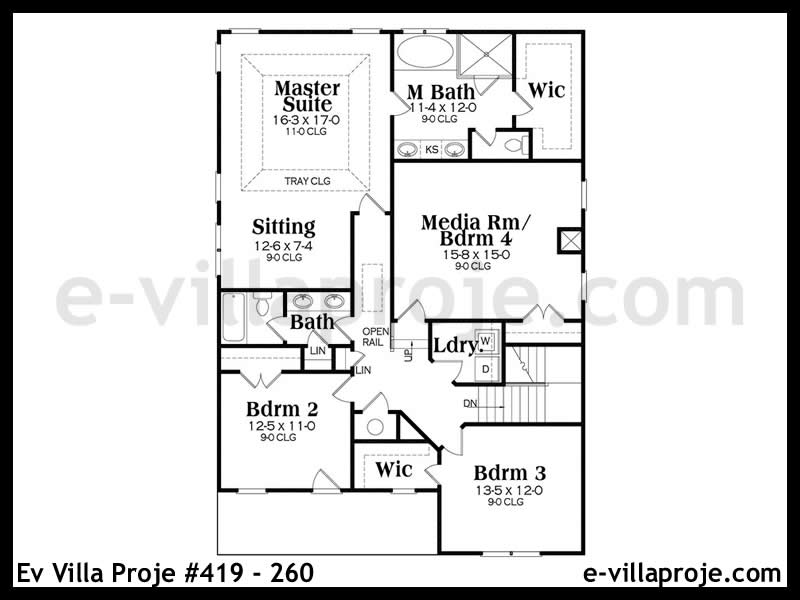 Ev Villa Proje #419 - 260 Galeri Görseli 3