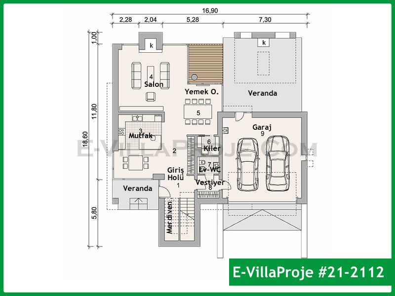 Ev Villa Proje #21 - 2112 Galeri Görseli 2
