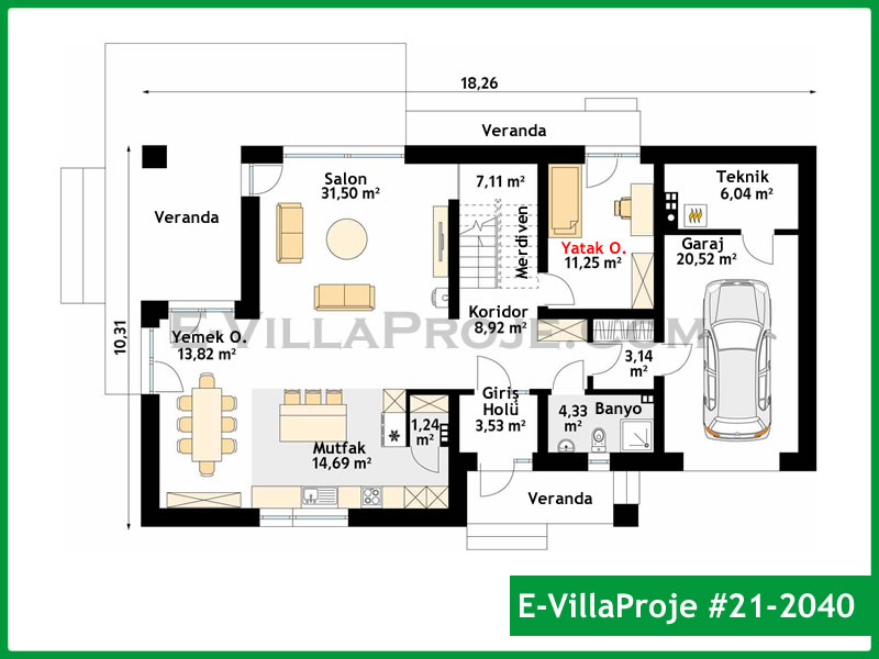 Ev Villa Proje #21 - 2040 Galeri Görseli 2