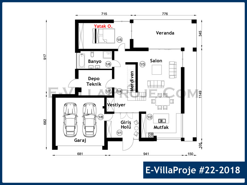 Ev Villa Proje #22 - 2018 Galeri Görseli 2