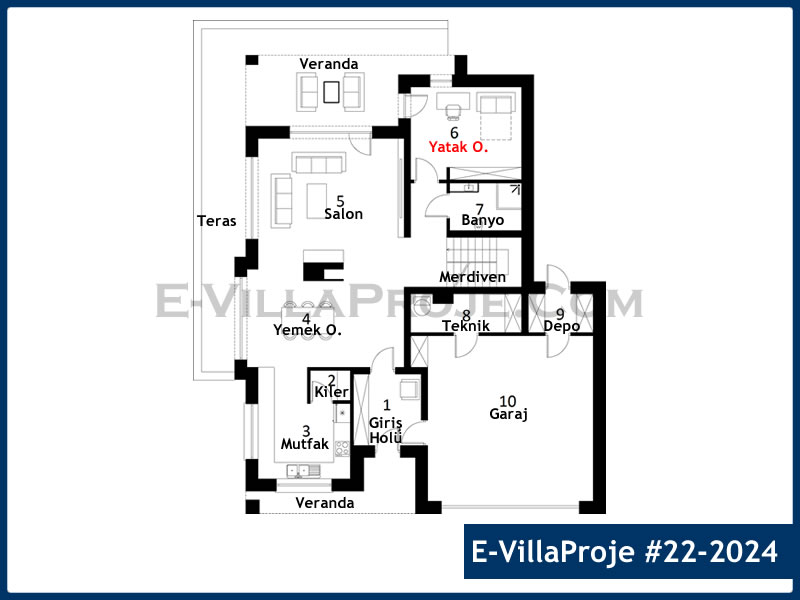 Ev Villa Proje #22 - 2024 Galeri Görseli 2