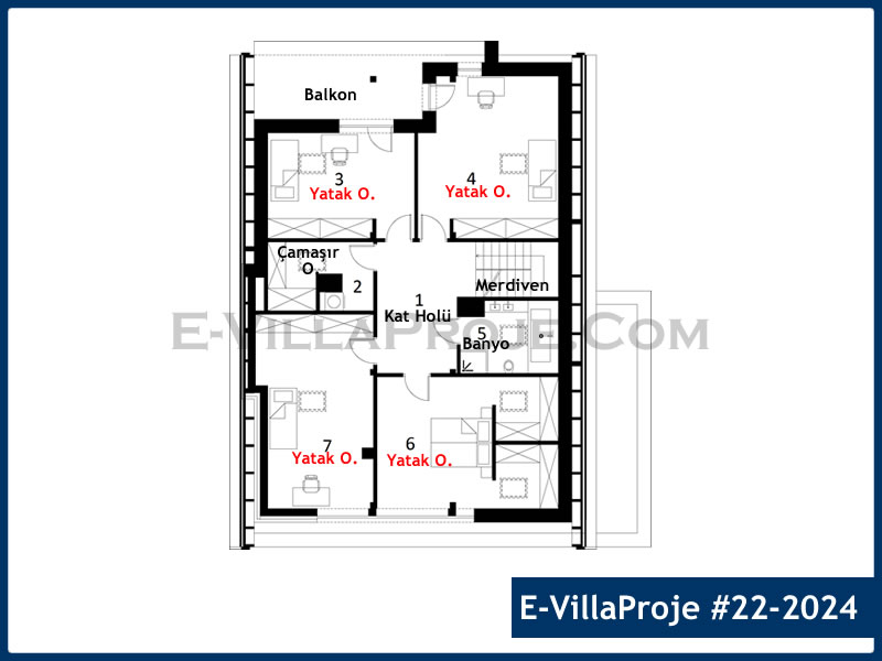 Ev Villa Proje #22 - 2024 Galeri Görseli 3