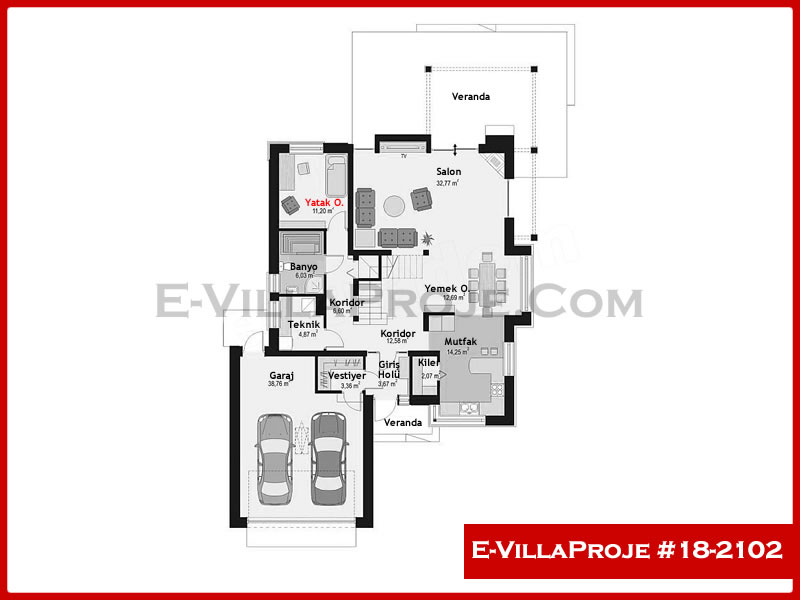 Ev Villa Proje #18 - 2102 Galeri Görseli 2
