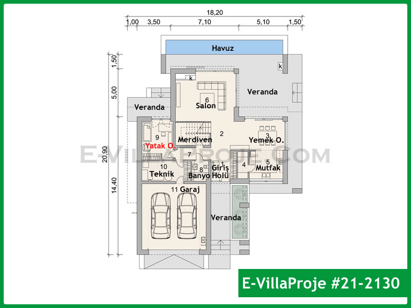 Ev Villa Proje #21 - 2130 Galeri Görseli 2