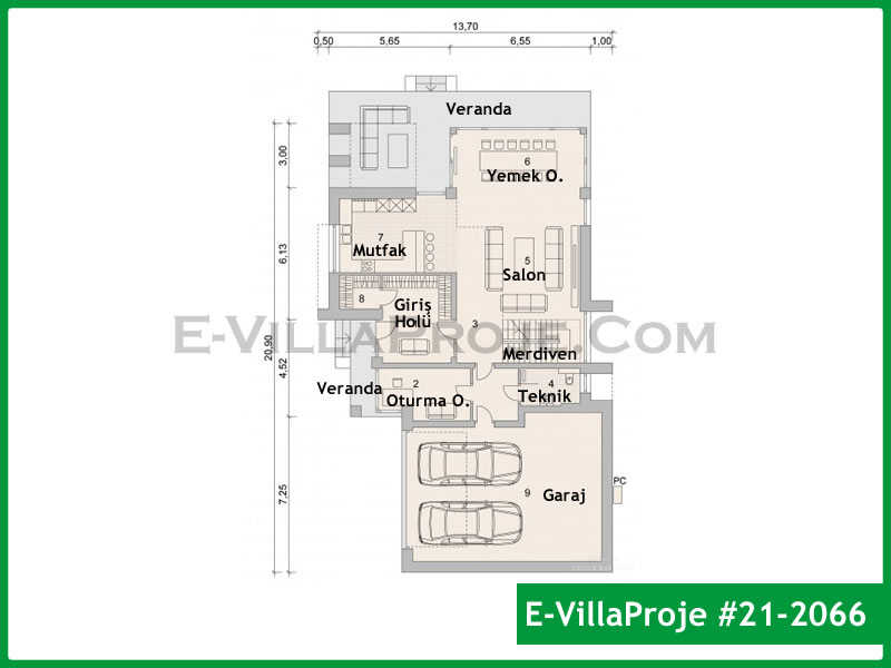 Ev Villa Proje #21 - 2066 Galeri Görseli 2