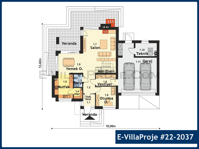 Ev Villa Proje #22 - 2037 Galeri Görseli 2