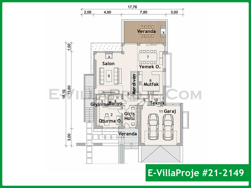 Ev Villa Proje #21 - 2149 Galeri Görseli 2