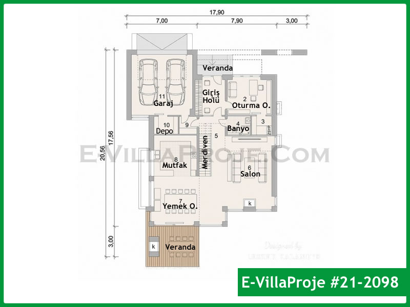 Ev Villa Proje #21 - 2098 Galeri Görseli 2
