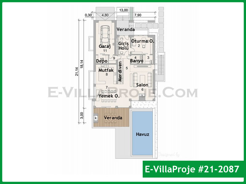 Ev Villa Proje #21 - 2087 Galeri Görseli 2