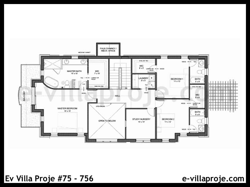 Ev Villa Proje #75 - 756 Galeri Görseli 3