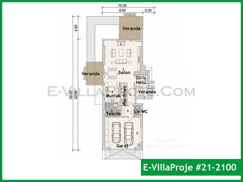 Ev Villa Proje #21 - 2100 Galeri Görseli 2