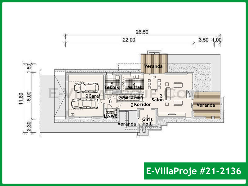 Ev Villa Proje #21 - 2136 Galeri Görseli 2