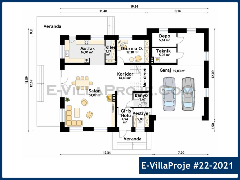 Ev Villa Proje #22 - 2021 Galeri Görseli 2