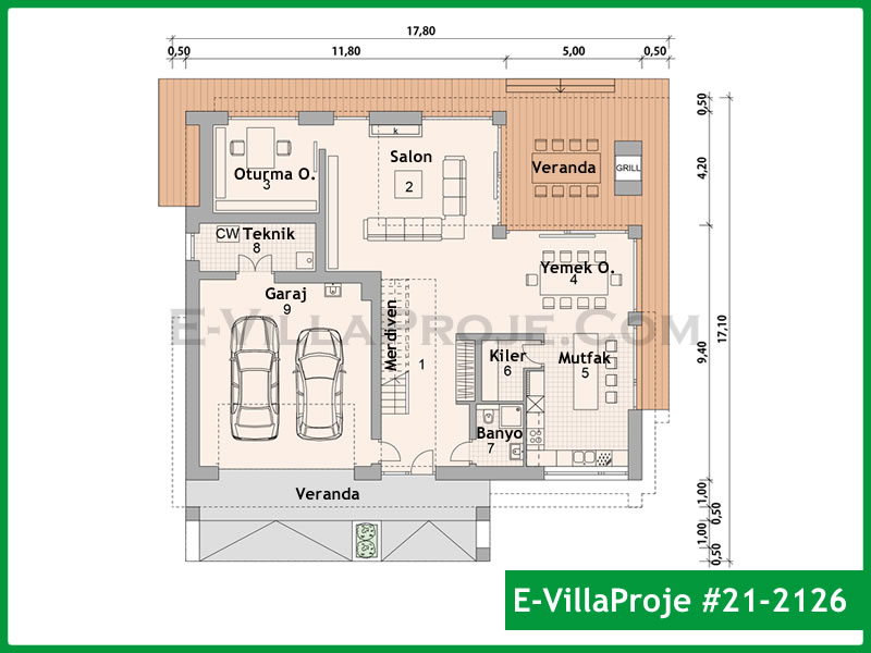 Ev Villa Proje #21 - 2126 Galeri Görseli 2