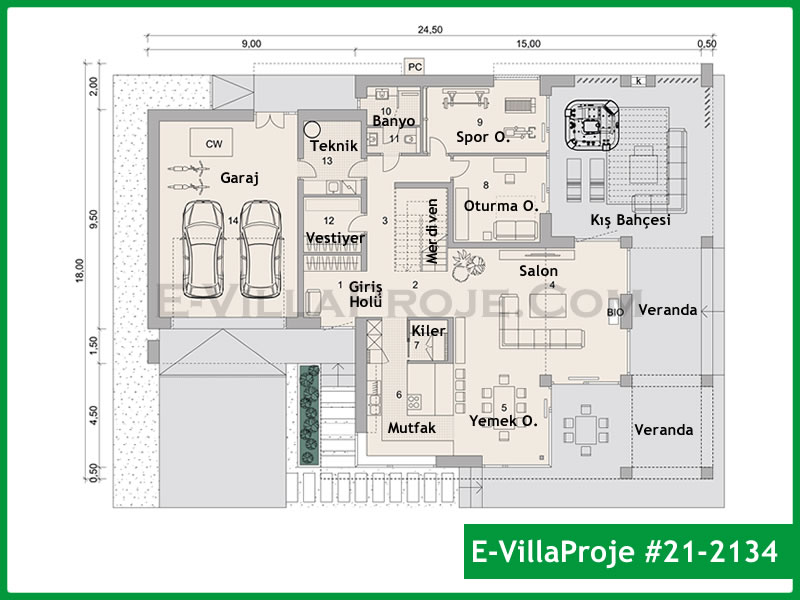 Ev Villa Proje #21 - 2134 Galeri Görseli 2