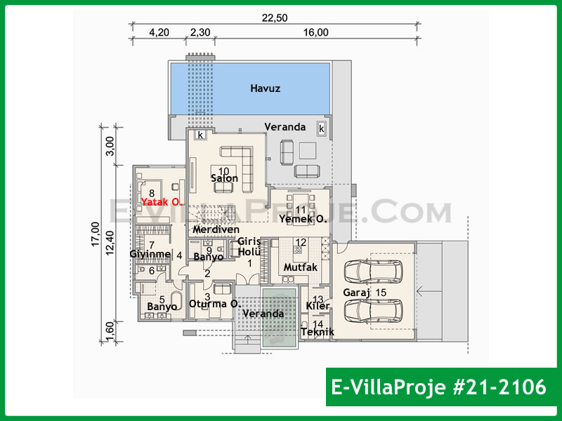 Ev Villa Proje #21 - 2106 Galeri Görseli 2