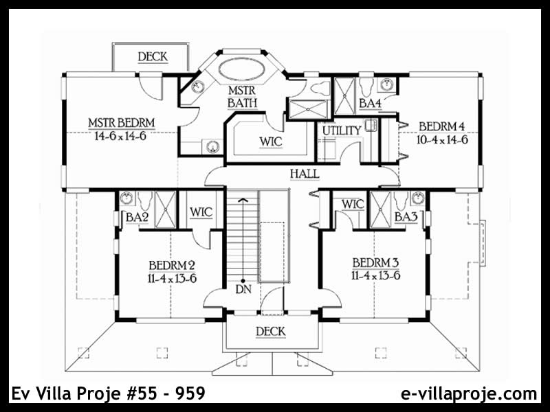 Ev Villa Proje #55 - 959 Galeri Görseli 3