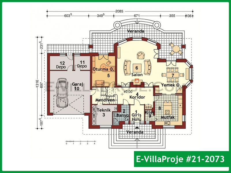 Ev Villa Proje #21 - 2073 Galeri Görseli 2