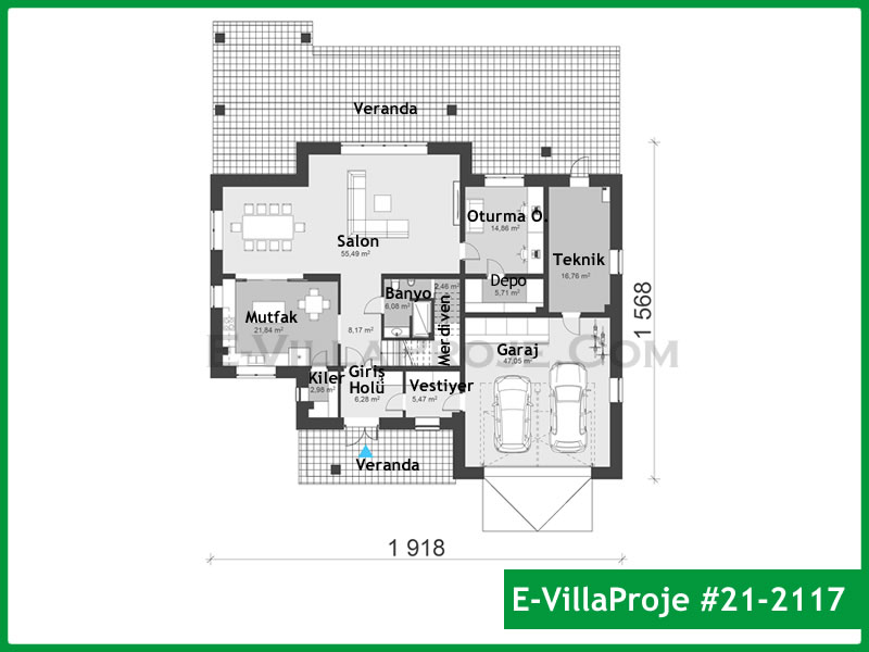 Ev Villa Proje #21 - 2117 Galeri Görseli 2