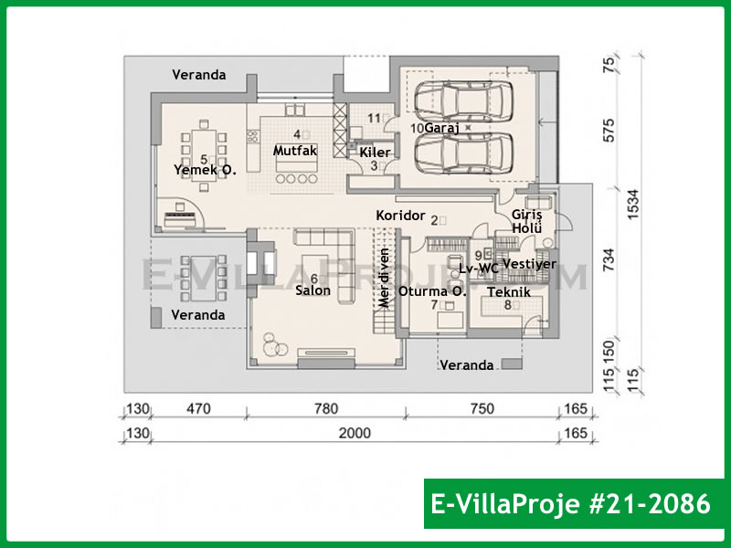 Ev Villa Proje #21 - 2086 Galeri Görseli 2
