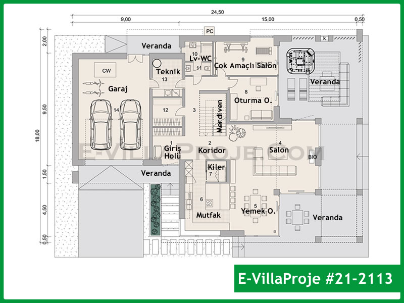 Ev Villa Proje #21 - 2113 Galeri Görseli 2