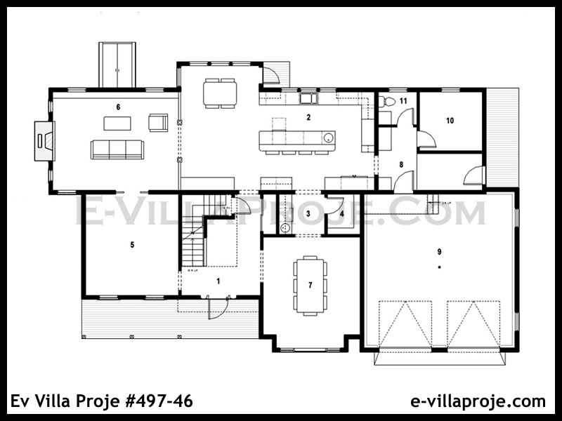 Ev Villa Proje #497 - 46 Galeri Görseli 2