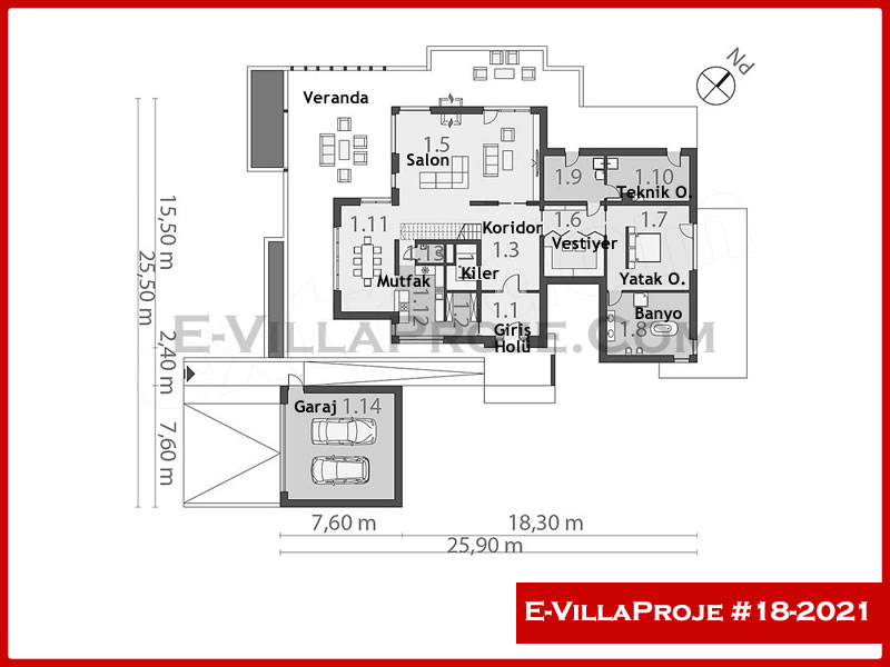 Ev Villa Proje #18 - 2021 Galeri Görseli 2