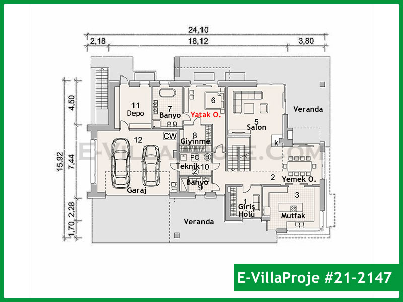 Ev Villa Proje #21 - 2147 Galeri Görseli 2