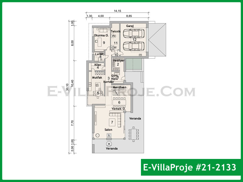Ev Villa Proje #21 - 2133 Galeri Görseli 2