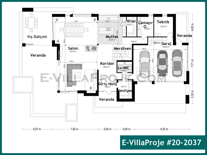 Ev Villa Proje #20 - 2037 Galeri Görseli 2