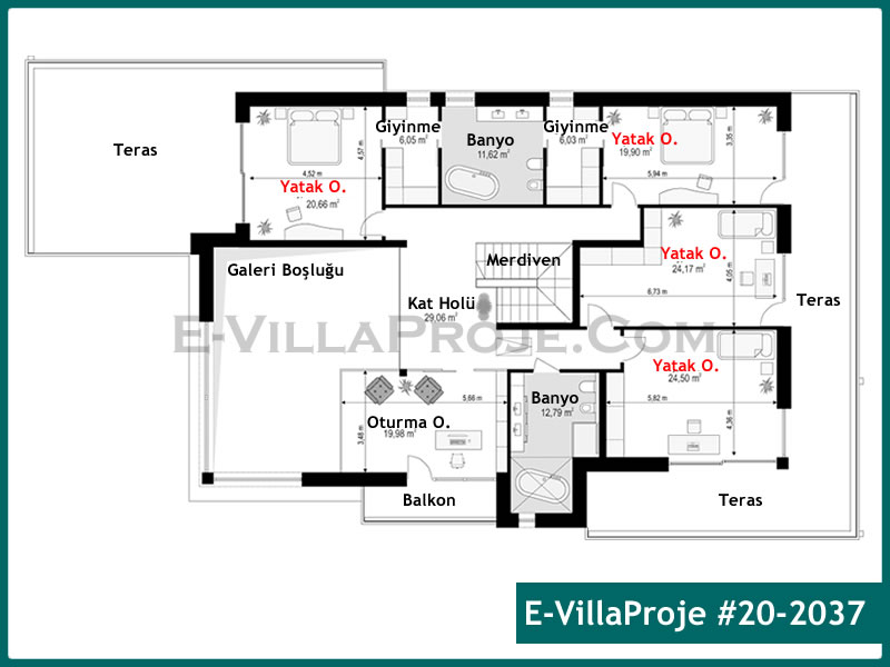 Ev Villa Proje #20 - 2037 Galeri Görseli 3