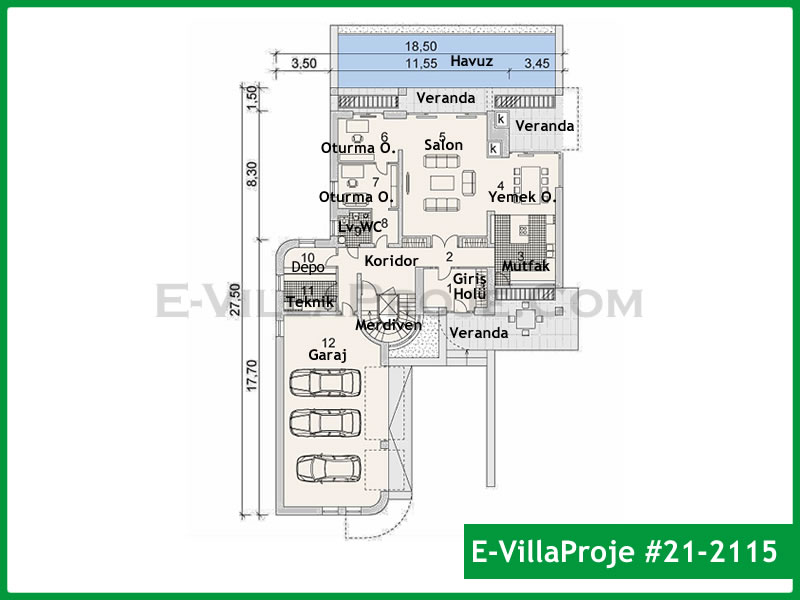 Ev Villa Proje #21 - 2115 Galeri Görseli 2
