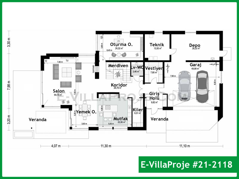 Ev Villa Proje #21 - 2118 Galeri Görseli 2