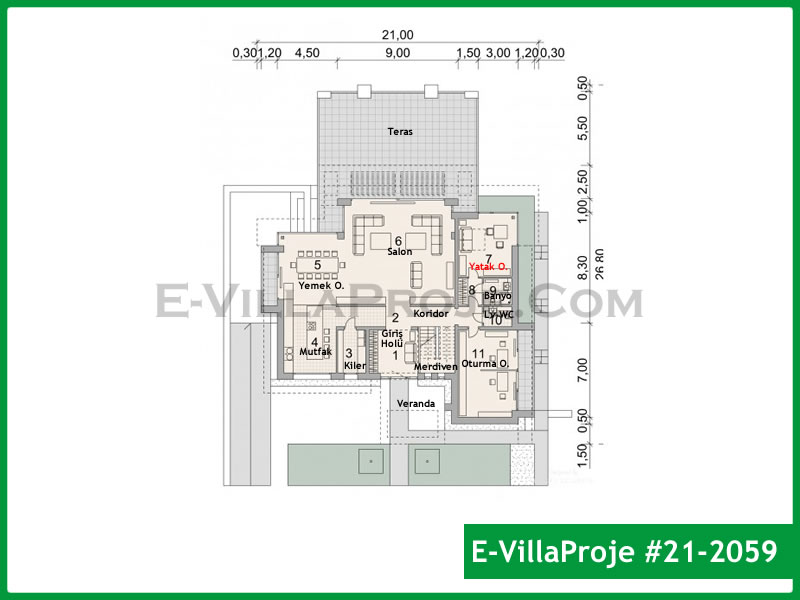Ev Villa Proje #21 - 2059 Galeri Görseli 2
