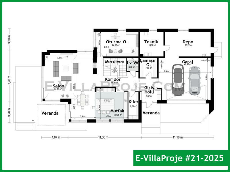 Ev Villa Proje #21 - 2025 Galeri Görseli 2