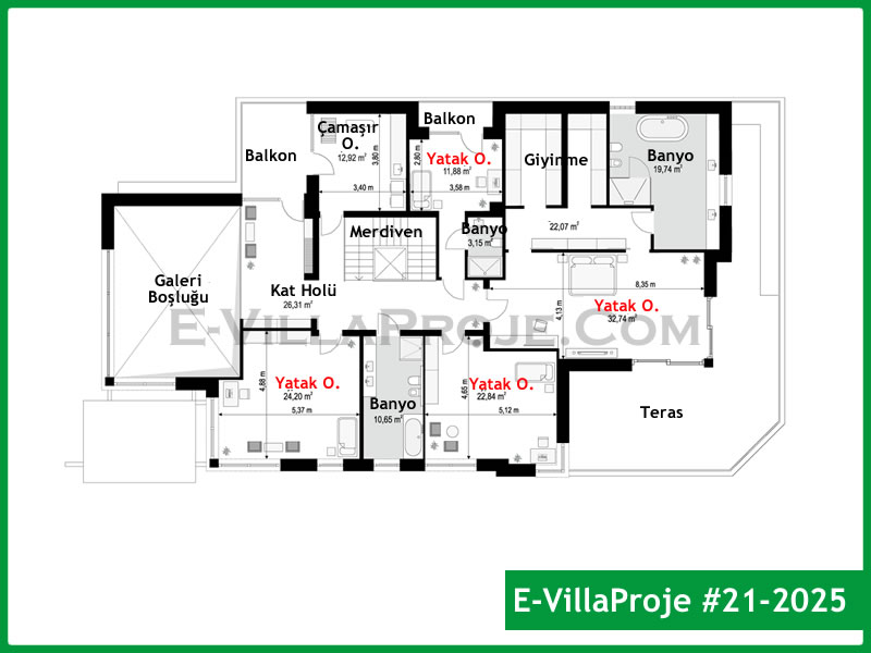 Ev Villa Proje #21 - 2025 Galeri Görseli 3