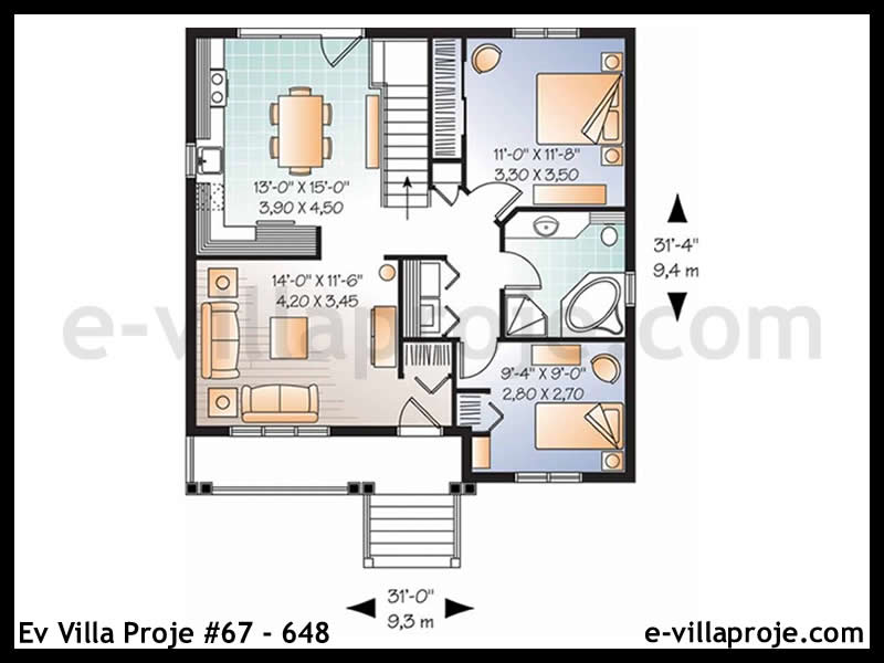 Ev Villa Proje #67 - 648 Galeri Görseli 2