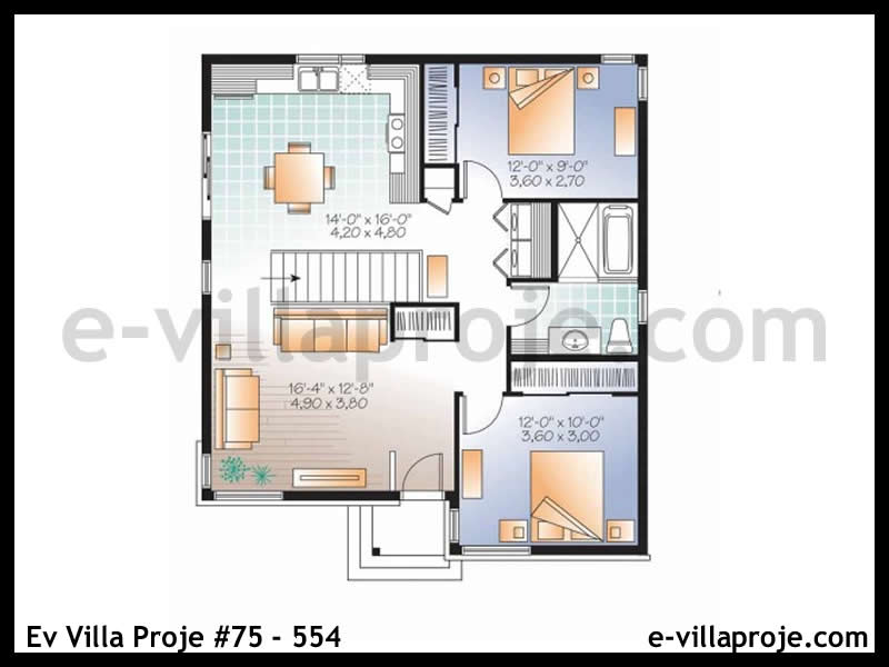 Ev Villa Proje #75 - 554 Galeri Görseli 2