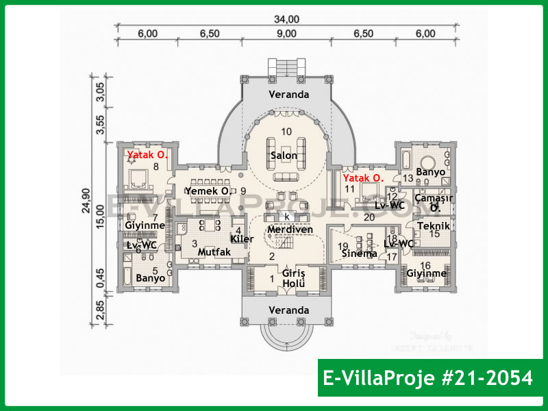 Ev Villa Proje #21 - 2054 Galeri Görseli 2
